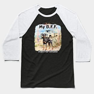 Dog - B.F.F. Doberman Pinscher Baseball T-Shirt